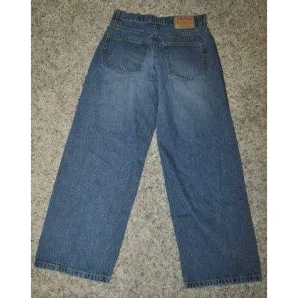 Womens Aeropostale Jeans 27x28 Blue Loose Straight Denim Jr Girls - Picture 4 of 5